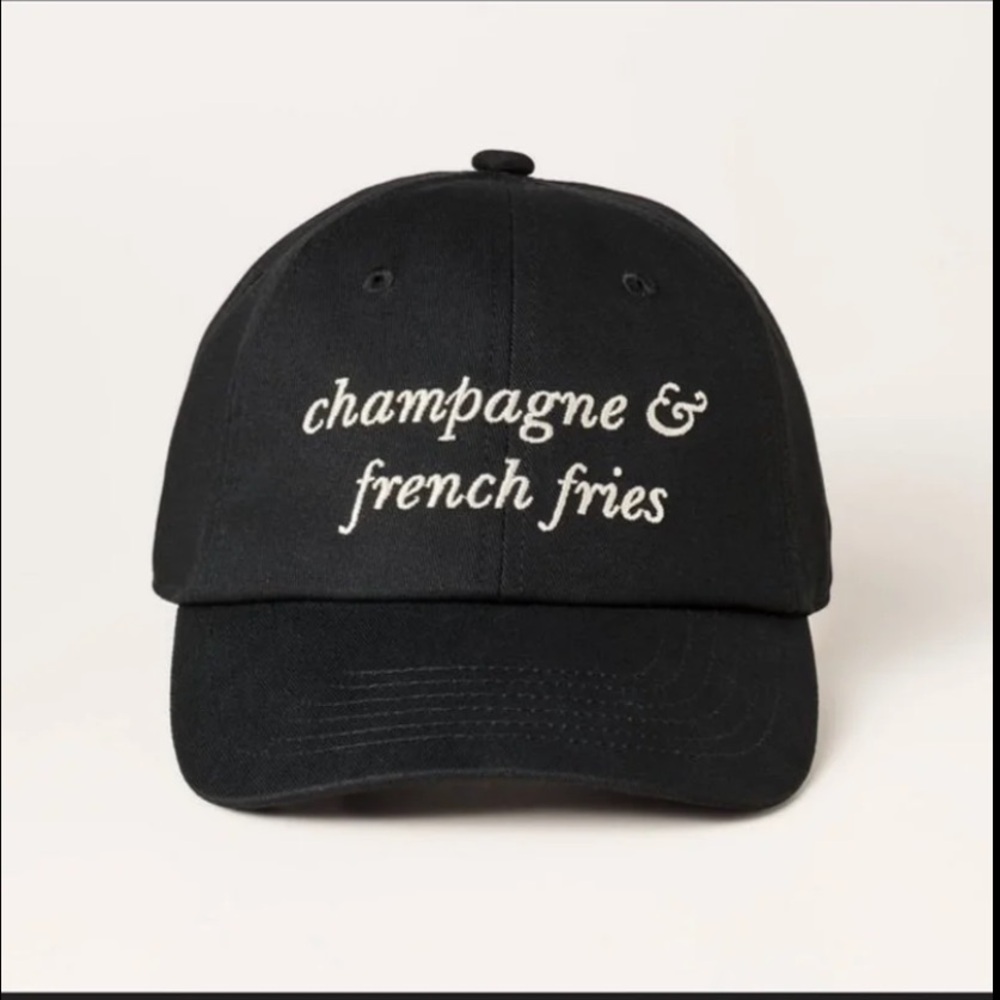Kate Spade x Target Champagne and French fries cap/baseball hat